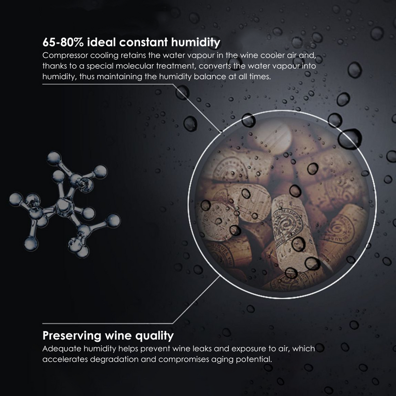 Ideal 60-80% Humidity for Wine Quality