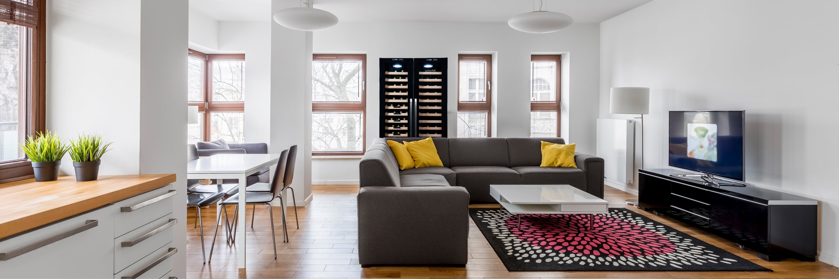 LeCavist Dual Zone Cabinet enhances the looks of a room