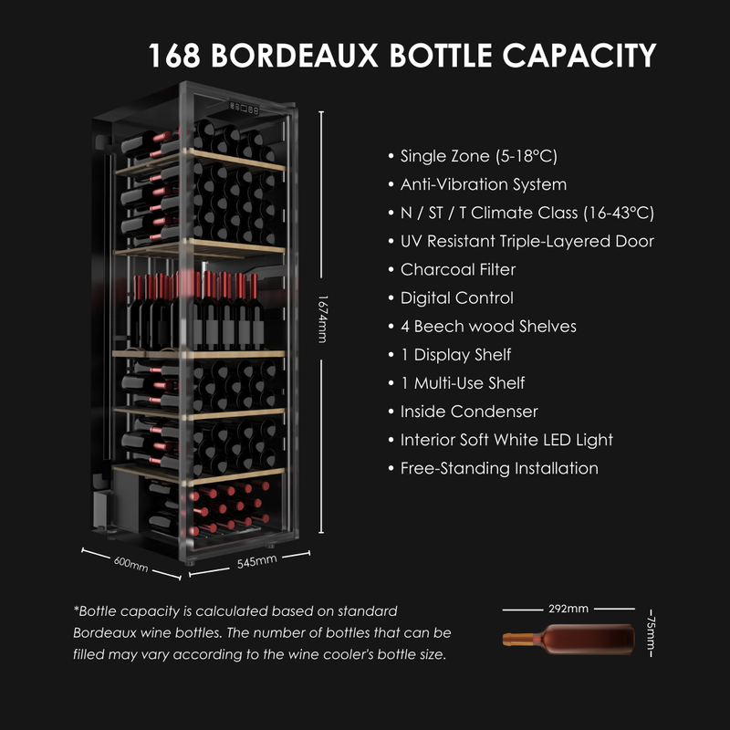 168 Bordeaux Bottle Capacity