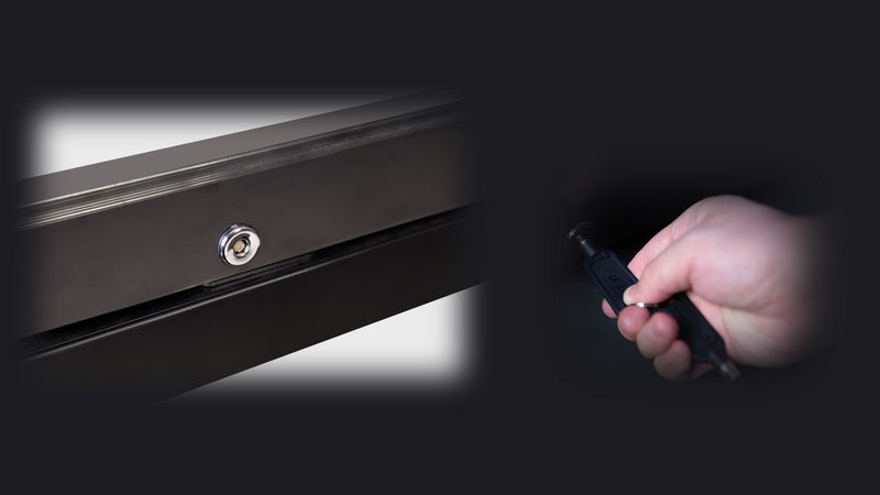 Lock to keep your collection safe:
