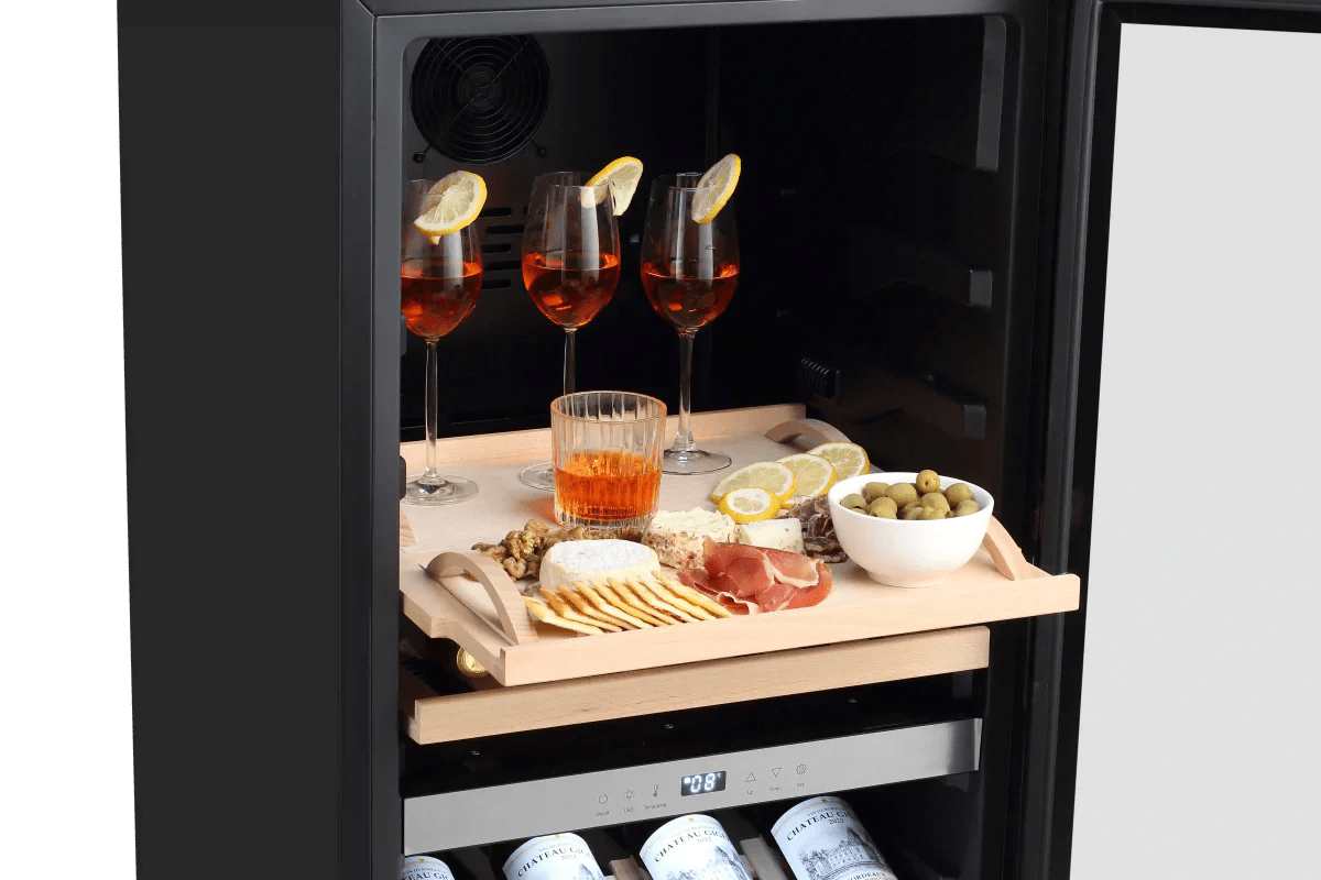 LECAVIST - 105 Bottle - Dual Zone - Black Wine Cabinet (LEK1052ZPV) - LeCavist NZ