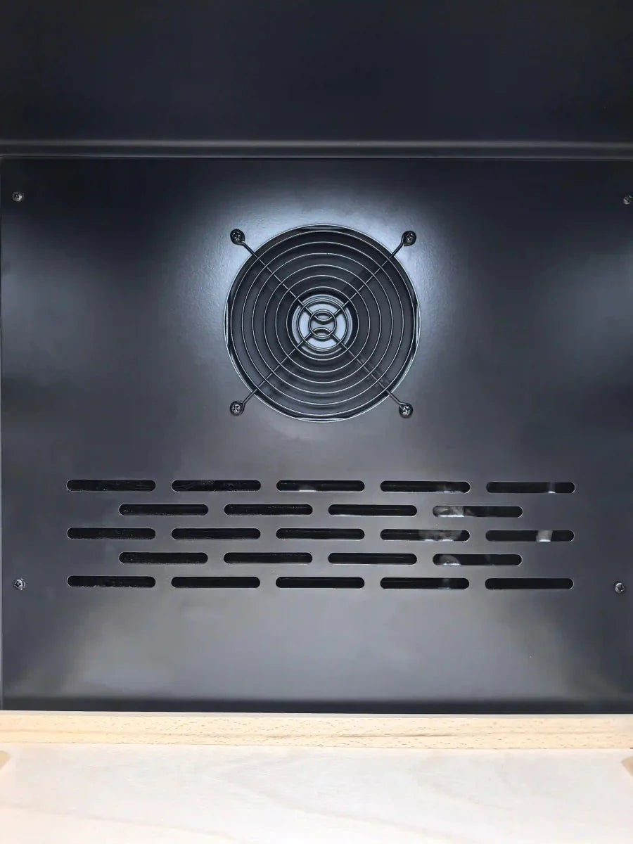 LECAVIST - 105 Bottle - Dual Zone - Black Wine Cabinet (LEK1052ZPV) - LeCavist NZ