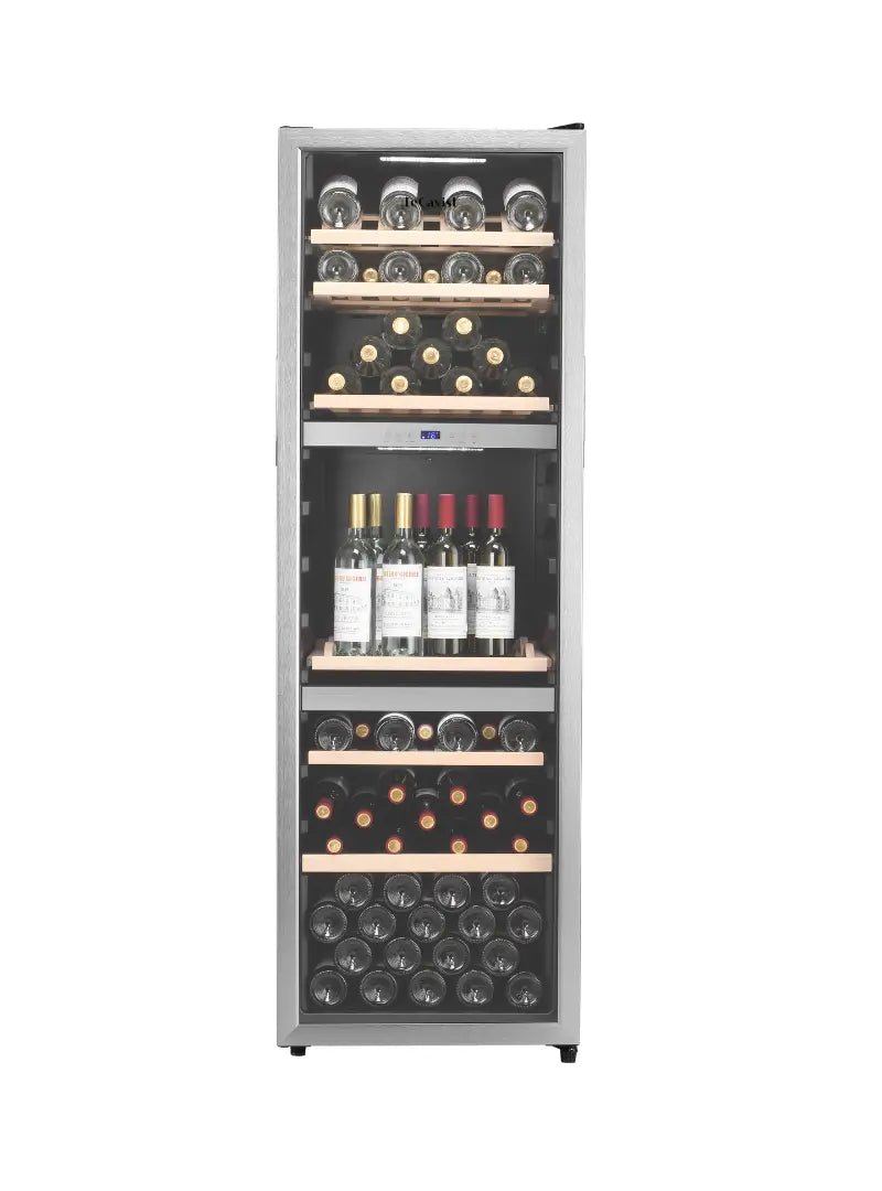 LECAVIST - 140 Bottle - Triple Zone - Wine Fridge (LEK1403ZPV) - LeCavist NZ