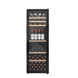 LECAVIST - 168 Bottle - Single Zone - Black Wine Cabinet - Wine Cabinet (LEK168PV)
