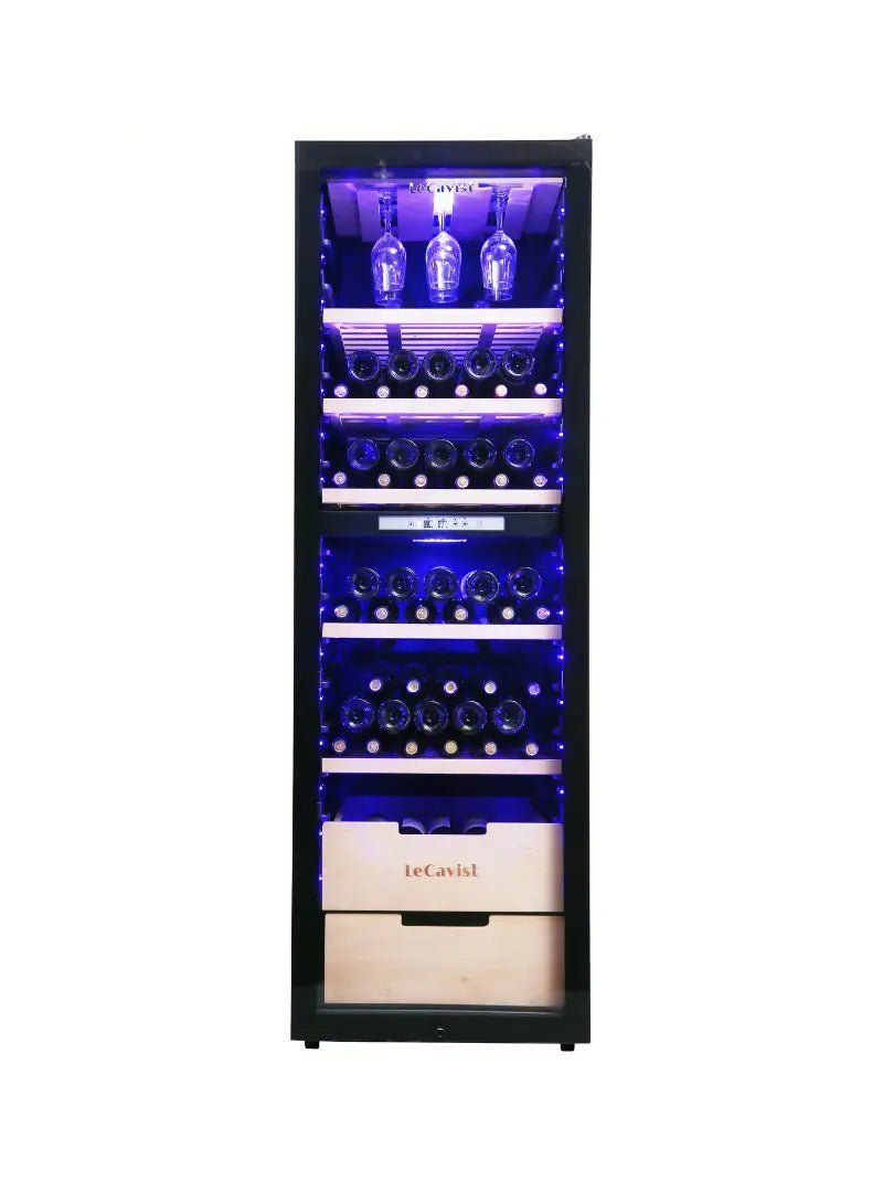 LECAVIST - 226 Bottle - Dual Zone Wine Fridge Cabinet (LCS230VN2Z1D) - LeCavist NZ