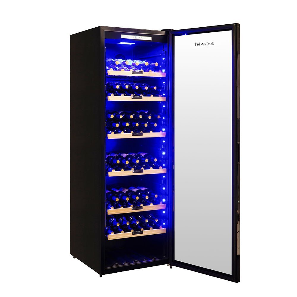 LECAVIST - 248 Bottle - Single Zone Wine Cabinet (LCS240VN1Z1D) - LeCavist NZ