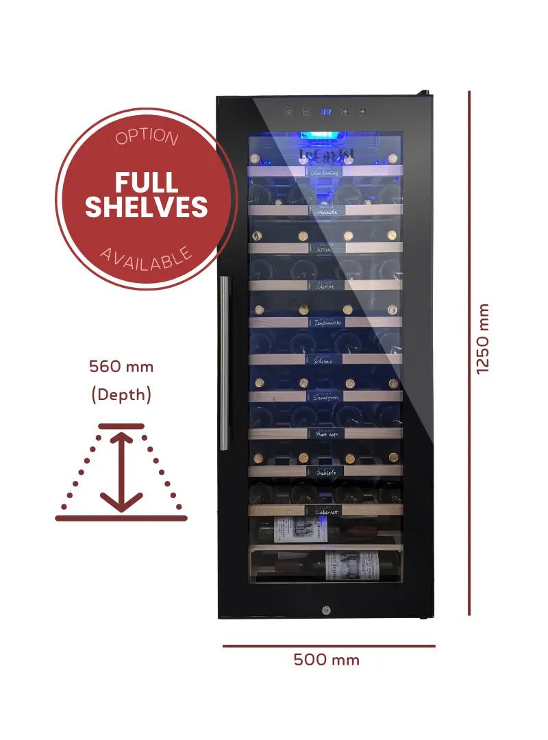 LECAVIST - 97 Bottle - Single Zone - Wine Cabinet (LCS100VN) - LeCavist NZ