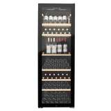 LECAVIST Wine Cabinet - 294 Bottle - Single Zone - Freestanding - Black (LJ294VN)