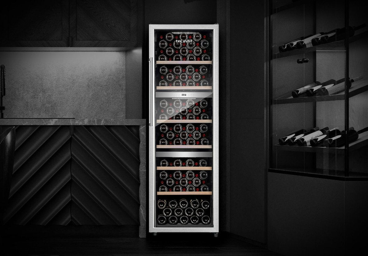 View of Triple Zone Wine Cabinet for Multi-Temperature Storage | LeCavist NZ