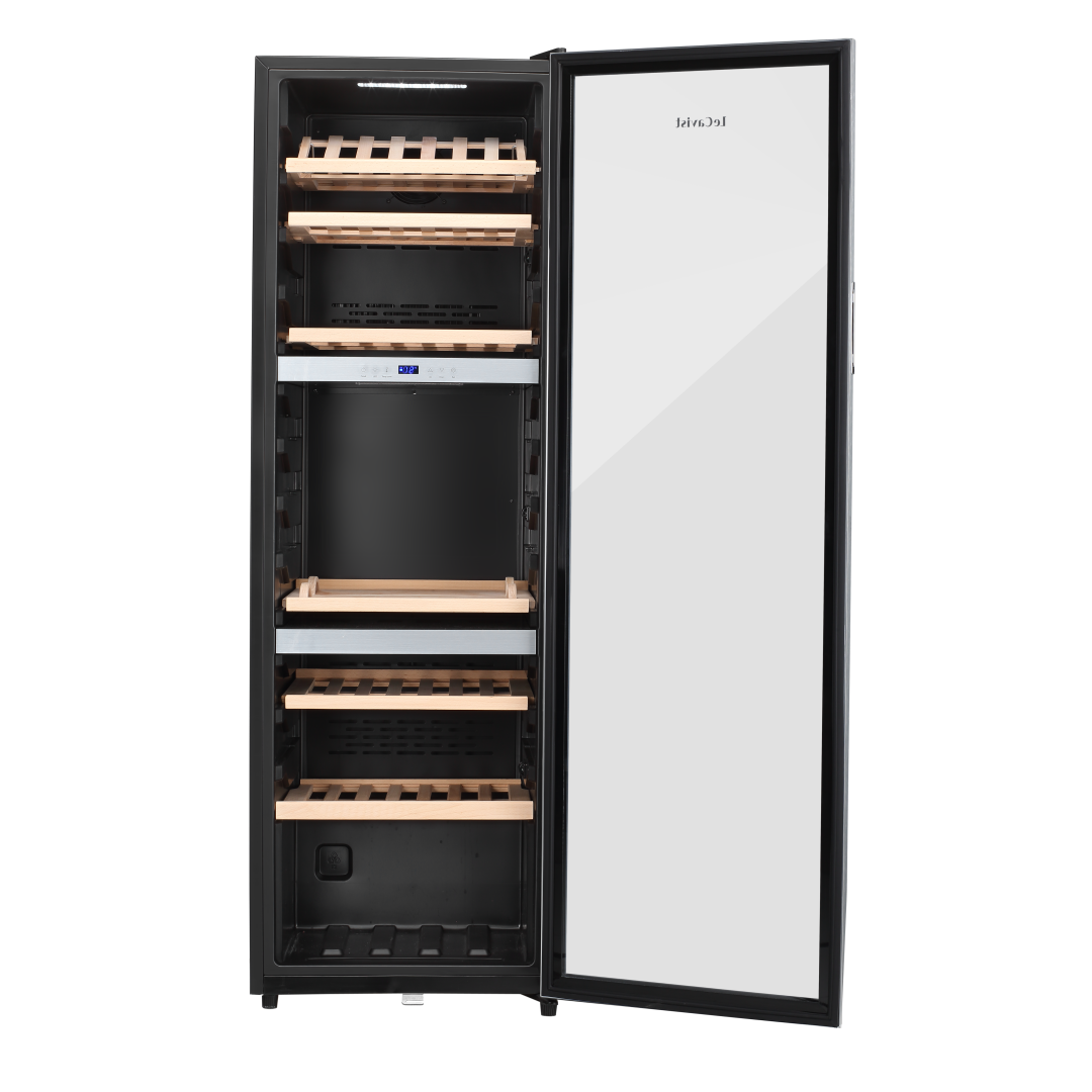 LECAVIST Wine Cabinet Duo- 280 Bottle (2 x 140) - Triple Zone - Freestanding - Stainless Steel (LEK1403ZPVXX2)