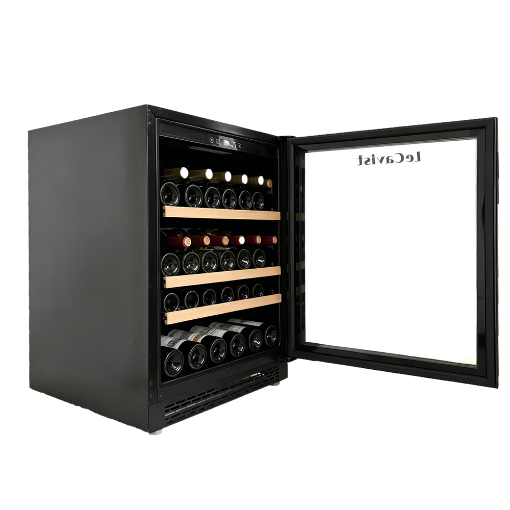 PRODUCT: LECAVIST Wine and Beverage Cabinet - 140L - Black (LJ140BC) PRE - ORDER - Built - In - LeCavist Wine Cabinets