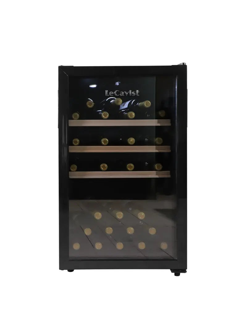 LECAVIST - 63 Bottle - Single Zone - Black Wine Cabinet (LKCV63N)