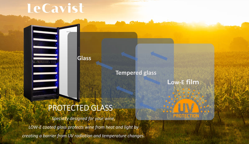 3 layer tempered glass door