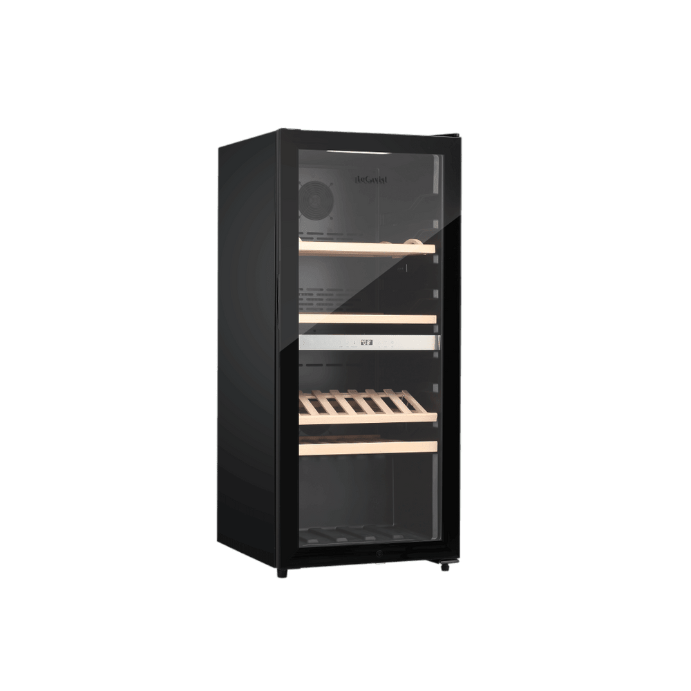 PRODUCT: LECAVIST Wine Cabinet - 105 Bottle - Dual Zone - Freestanding - Black (LEK1052ZPV) - Freestanding - LeCavist Wine Cabinets