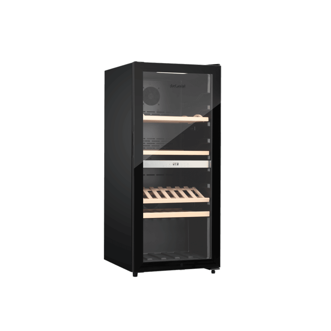 PRODUCT: LECAVIST Wine Cabinet - 105 Bottle - Dual Zone - Freestanding - Black (LEK1052ZPV) - Freestanding - LeCavist Wine Cabinets