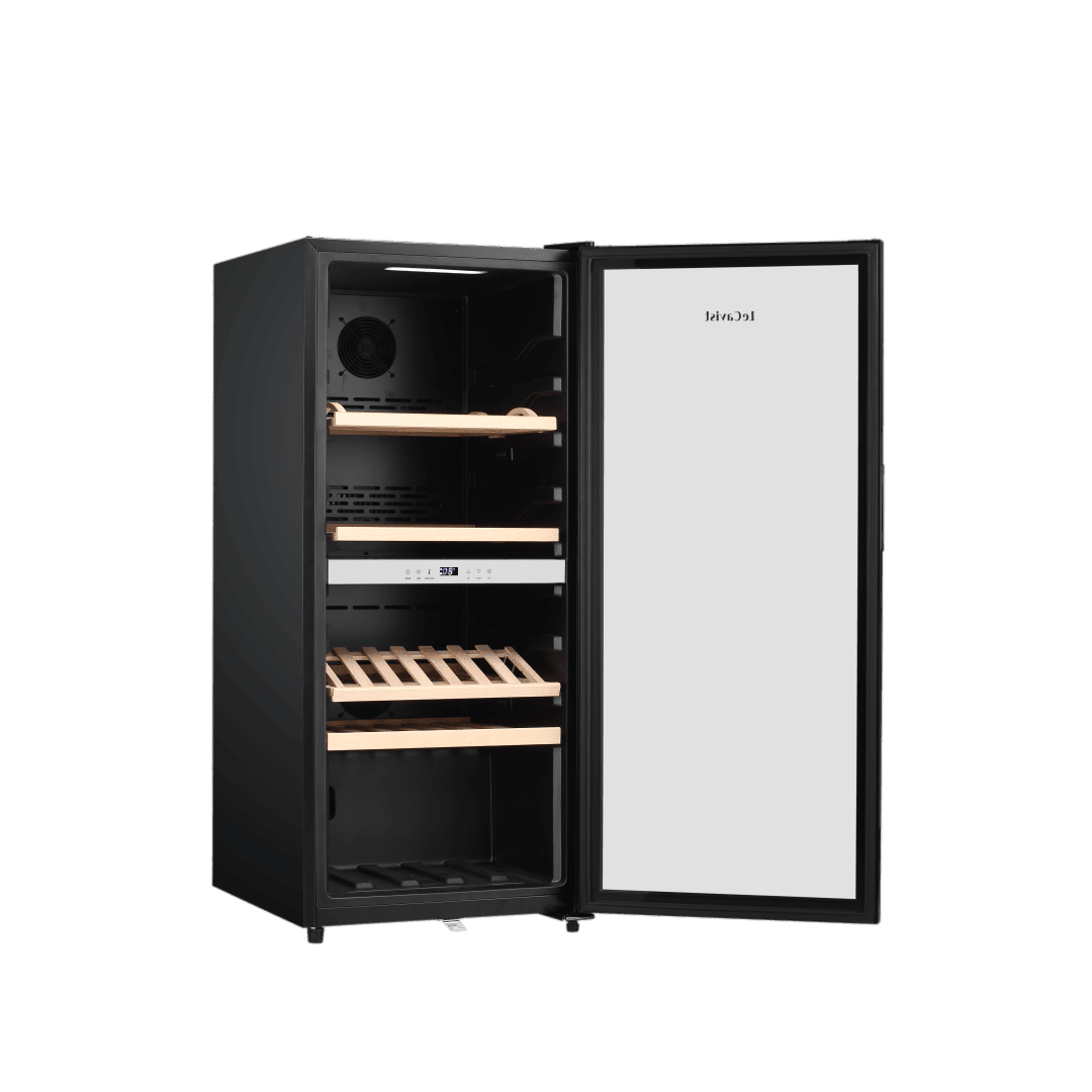 PRODUCT: LECAVIST Wine Cabinet - 105 Bottle - Dual Zone - Freestanding - Black (LEK1052ZPV) - Freestanding - LeCavist Wine Cabinets