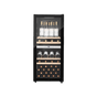 LECAVIST - 105 Bottle - Dual Zone - Black Wine Cabinet (LEK1052ZPV)