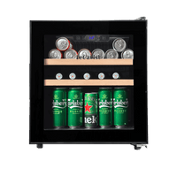 LECAVIST 14 Bottle Beverage Fridge Single Zone Black LEK14PV