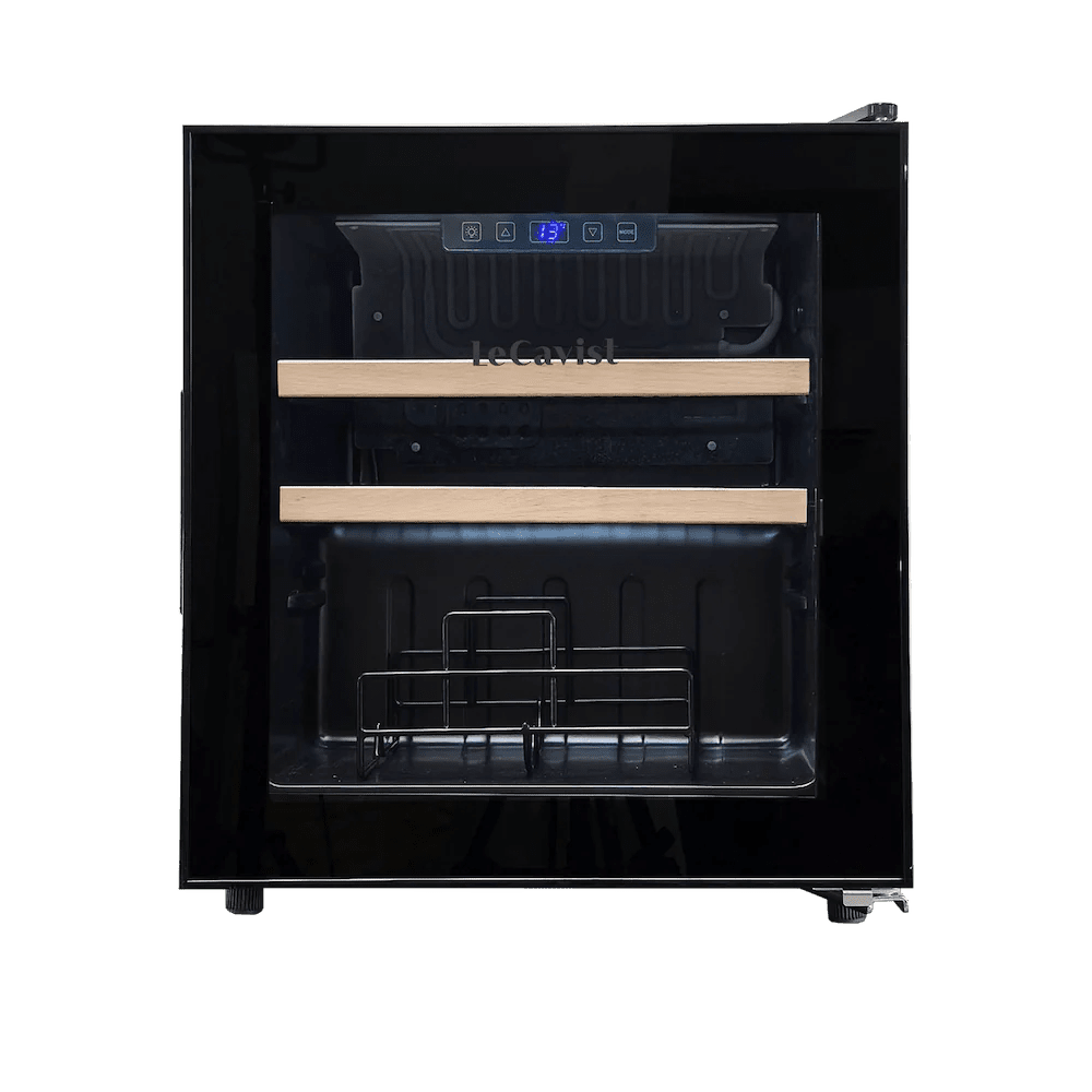 LECAVIST 14 Bottle Wine Cabinet Single Zone Black LEK14PV - Freestanding - Lecavist