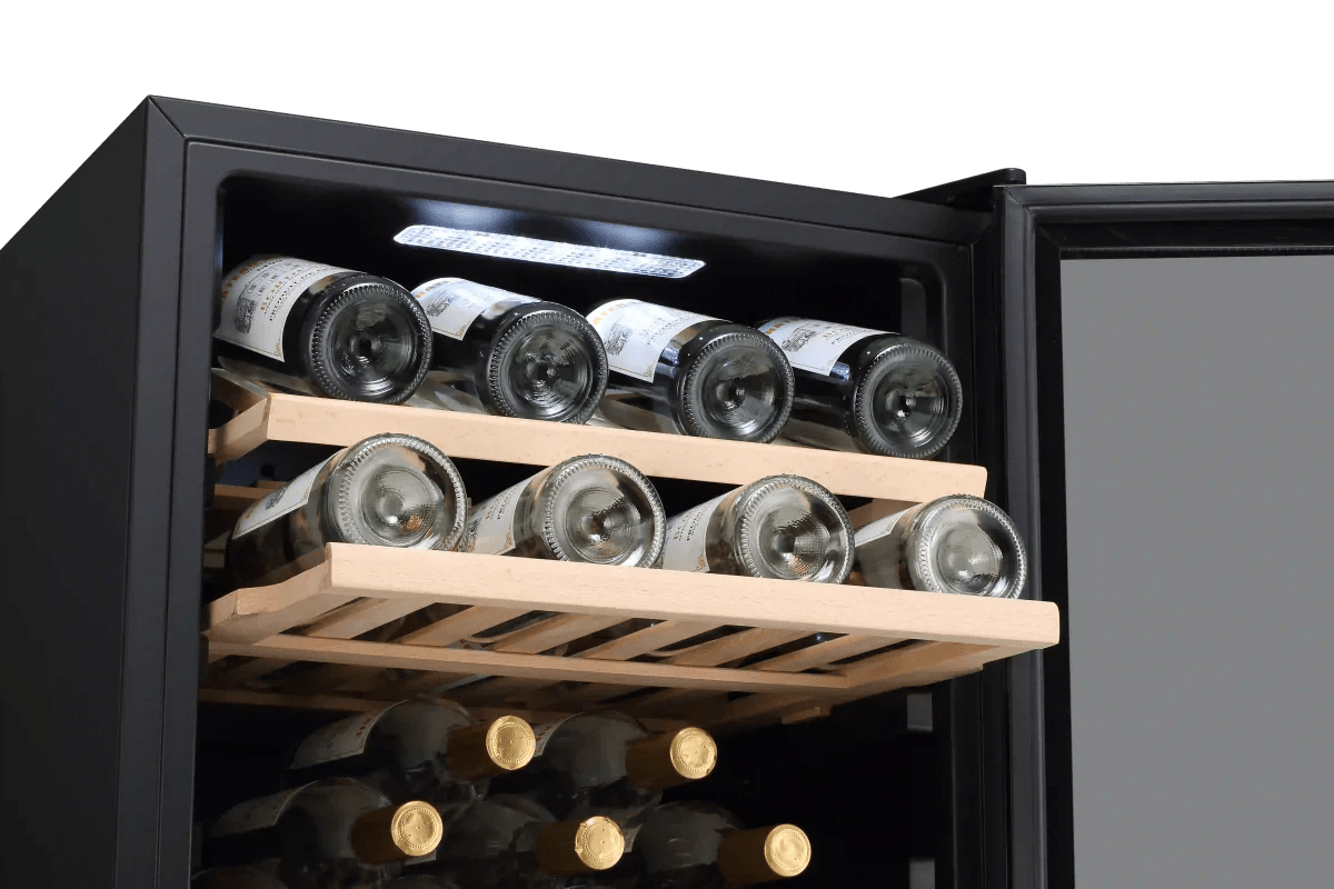 LECAVIST 140 Bottle Wine Cabinet Triple Zone Stainless Steet LEK1403ZPVX - Freestanding - Lecavist