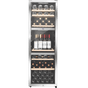 LECAVIST - 140 Bottle - Triple Zone - Stainless Steel Wine Cabinet (LEK1403ZPVX)