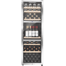 LECAVIST - 140 Bottle - Triple Zone - Stainless Steel Wine Cabinet (LEK1403ZPVX)