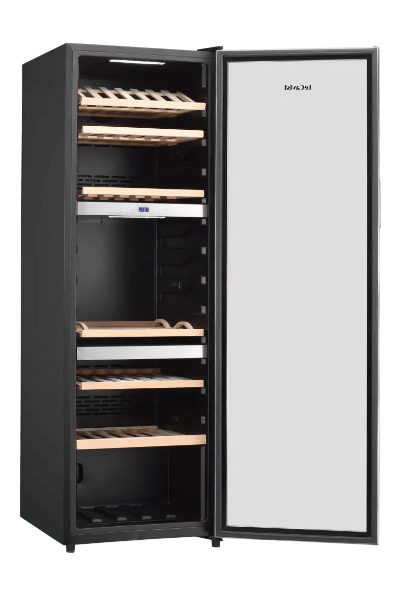 LECAVIST 140 Bottle Wine Cabinet Triple Zone Stainless Steet LEK1403ZPVX - Freestanding - Lecavist