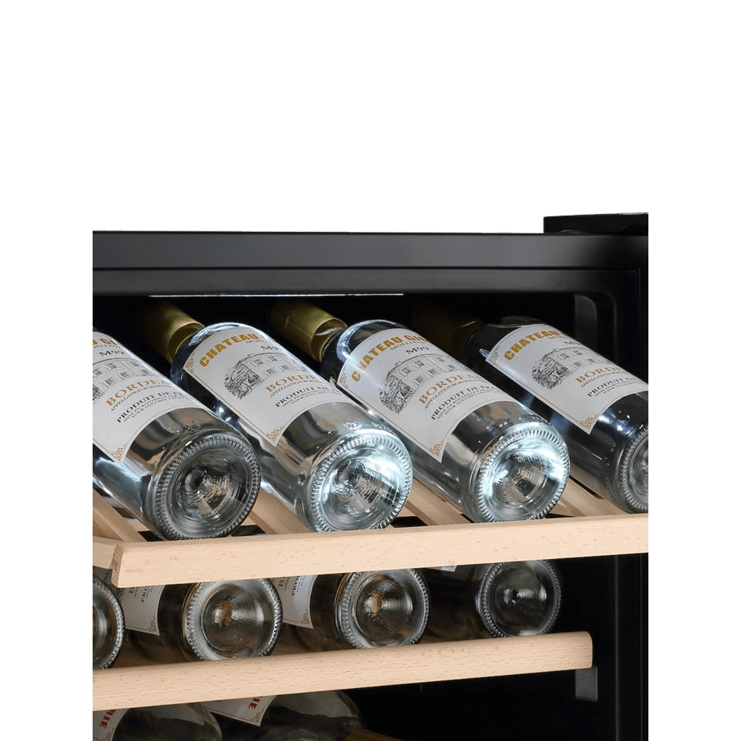 INSIDE: LECAVIST Wine Cabinet - 140 Bottle - Triple Zone - Freestanding - Black (LEK1403ZPV) - Freestanding - LeCavist Wine Cabinets