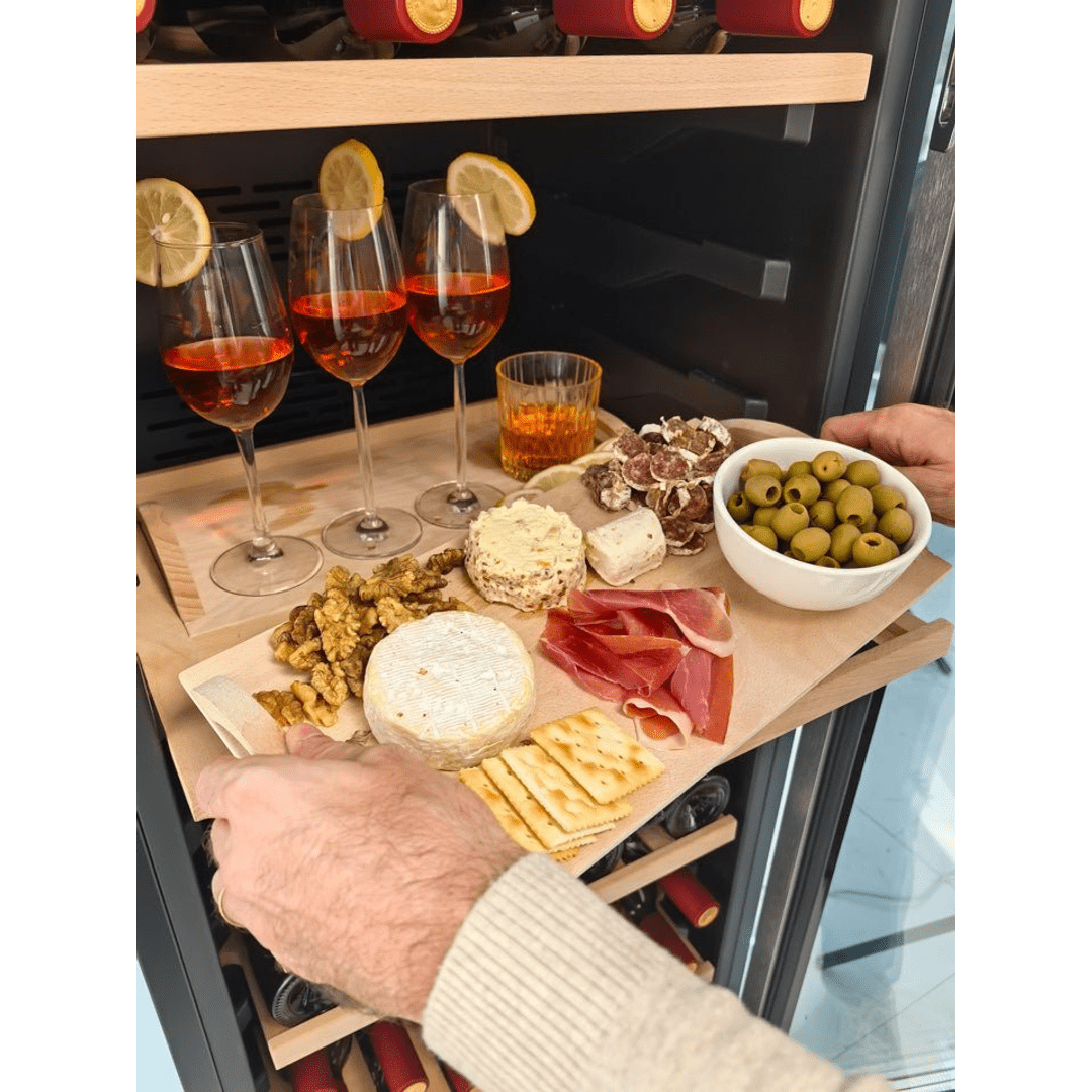 INSIDE: LECAVIST Wine Cabinet - 140 Bottle - Triple Zone - Freestanding - Black (LEK1403ZPV) - Freestanding - LeCavist Wine Cabinets