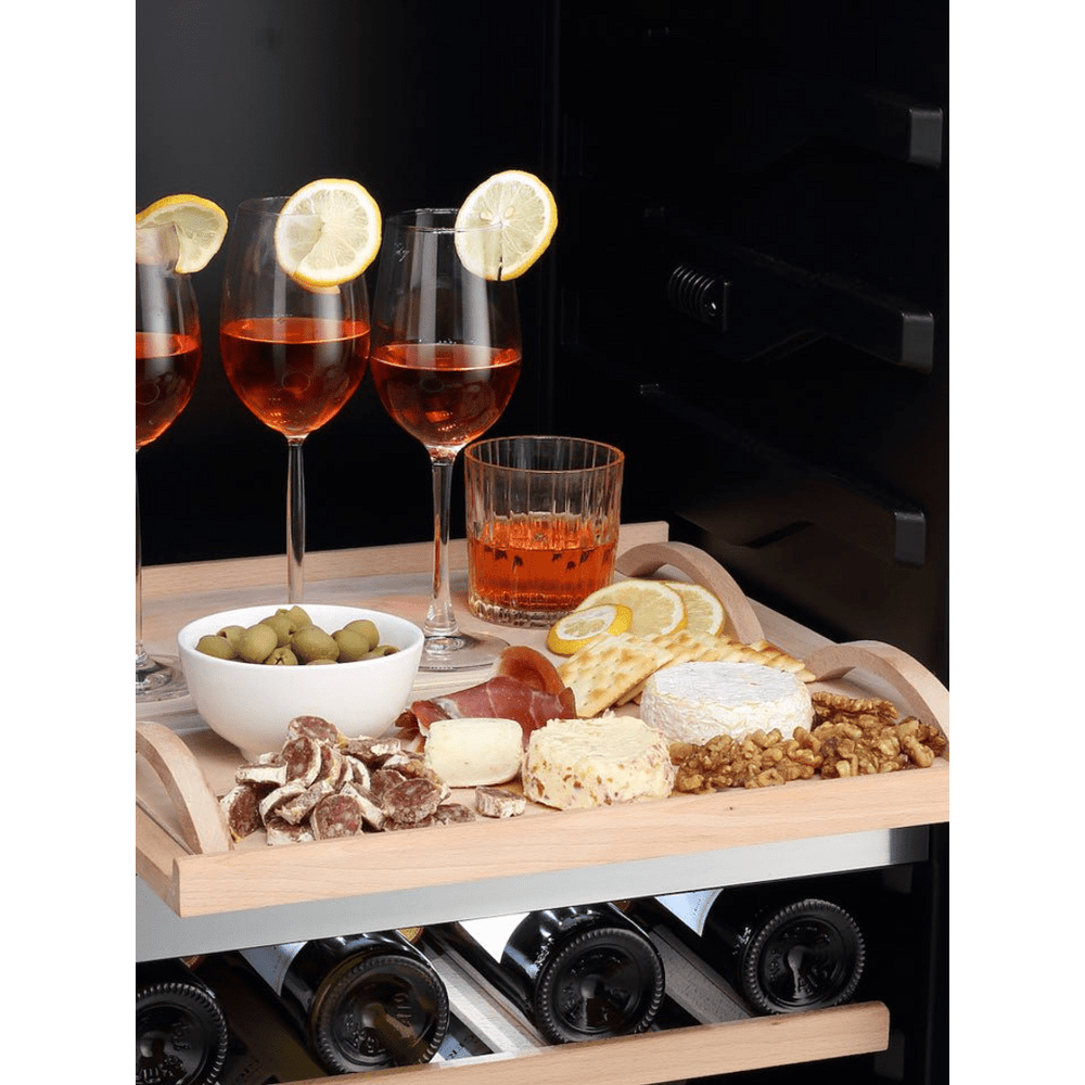 INSIDE: LECAVIST Wine Cabinet - 140 Bottle - Triple Zone - Freestanding - Black (LEK1403ZPV) - Freestanding - LeCavist Wine Cabinets