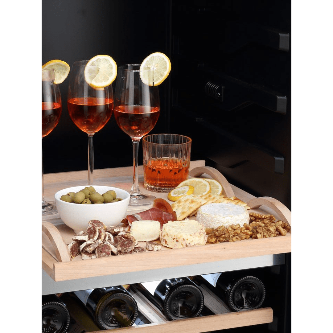 INSIDE: LECAVIST Wine Cabinet - 140 Bottle - Triple Zone - Freestanding - Black (LEK1403ZPV) - Freestanding - LeCavist Wine Cabinets