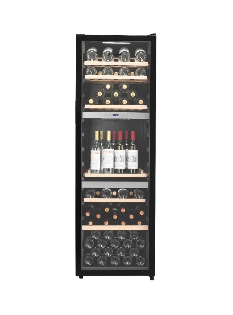 LECAVIST - 140 Bottle - Triple Zone - Wine Cabinet (LEK1403ZPV) - LeCavist NZ