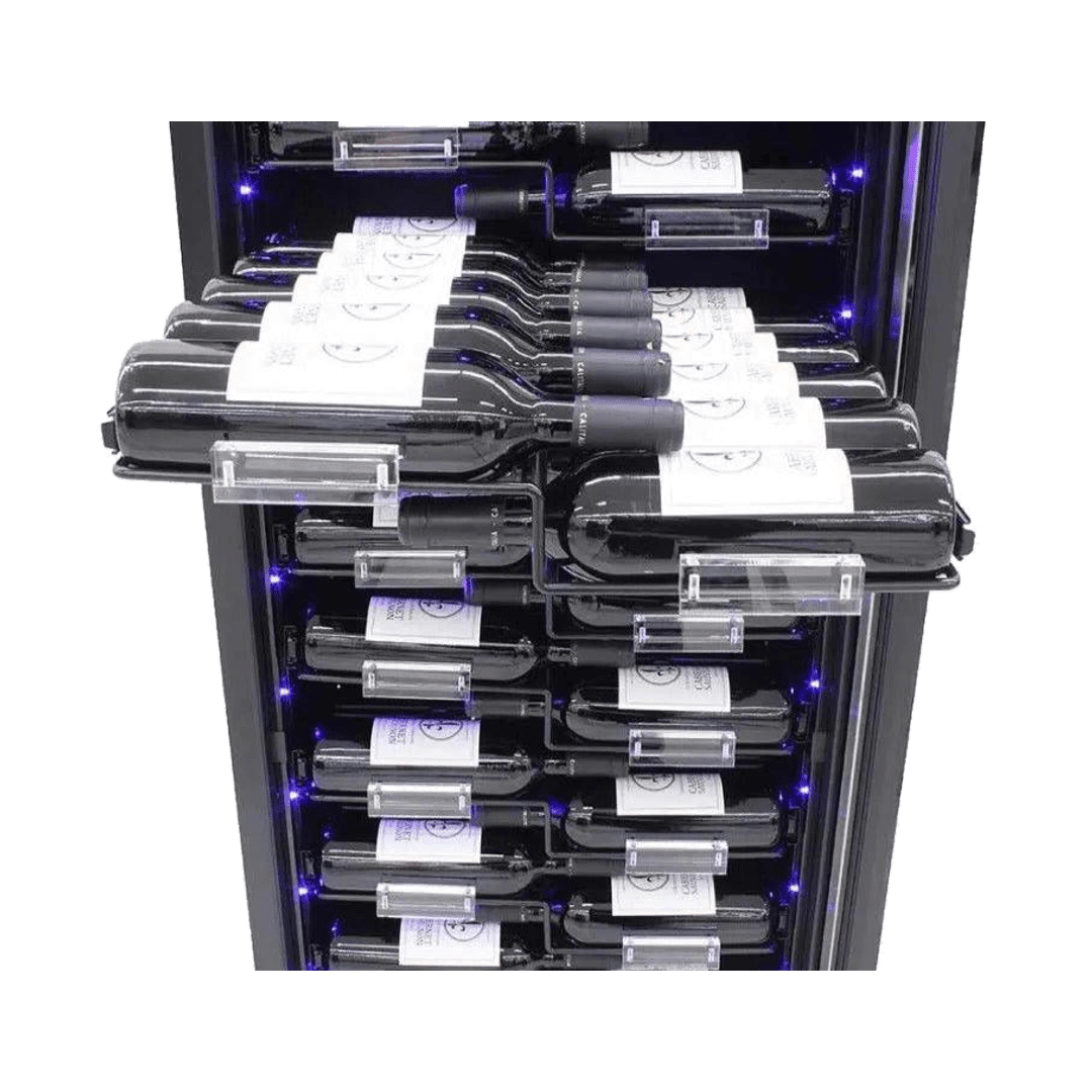 INSIDE: LECAVIST Wine Cabinet - 157 bottles - Single Zone - Built-in - Label view (LCS155VN1ZPRO) - Built-In - LeCavist Wine Cabinets