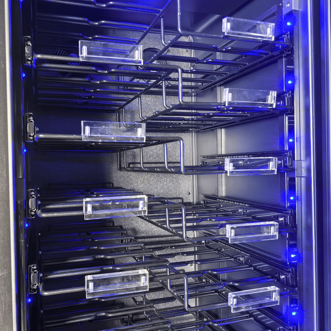 INSIDE: LECAVIST Wine Cabinet - 157 bottles - Single Zone - Built-in - Label view (LCS155VN1ZPRO) - Built-In - LeCavist Wine Cabinets