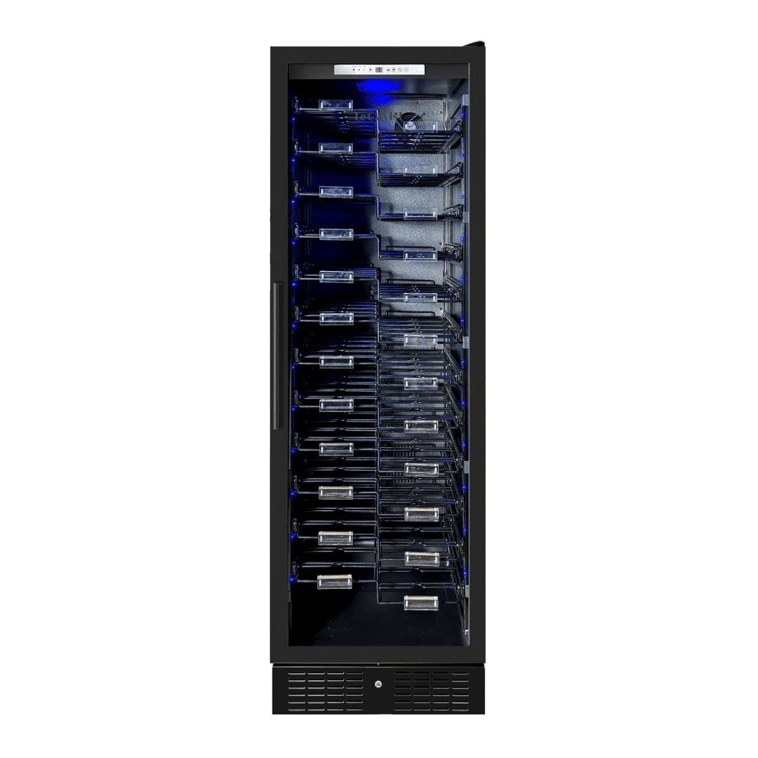PRODUCT: LECAVIST Wine Cabinet - 157 bottles - Single Zone - Built-in - Label view (LCS155VN1ZPRO) - Built-In - LeCavist Wine Cabinets