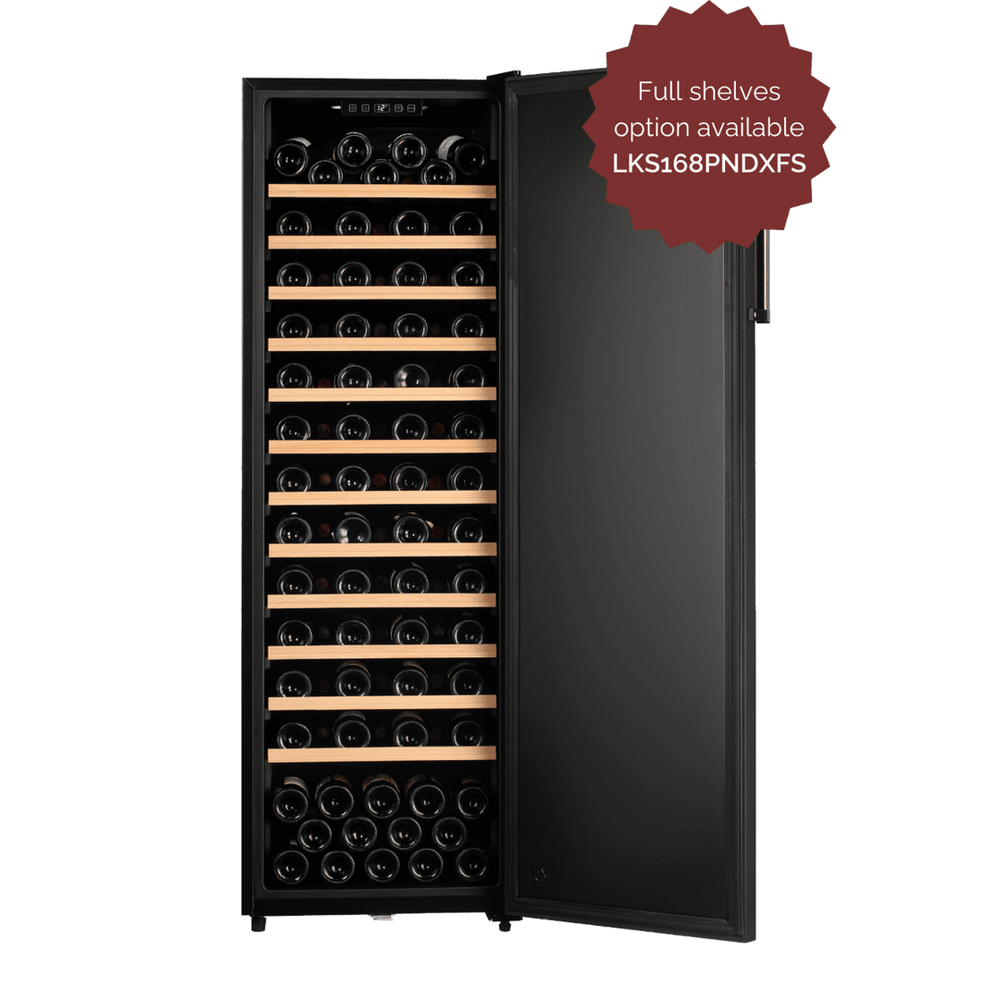 PRODUCT: LECAVIST Wine Cellar - 168 Bottle - Single Zone - Freestanding - Black (LKV168PNDX) - Freestanding - LeCavist Wine Cabinets