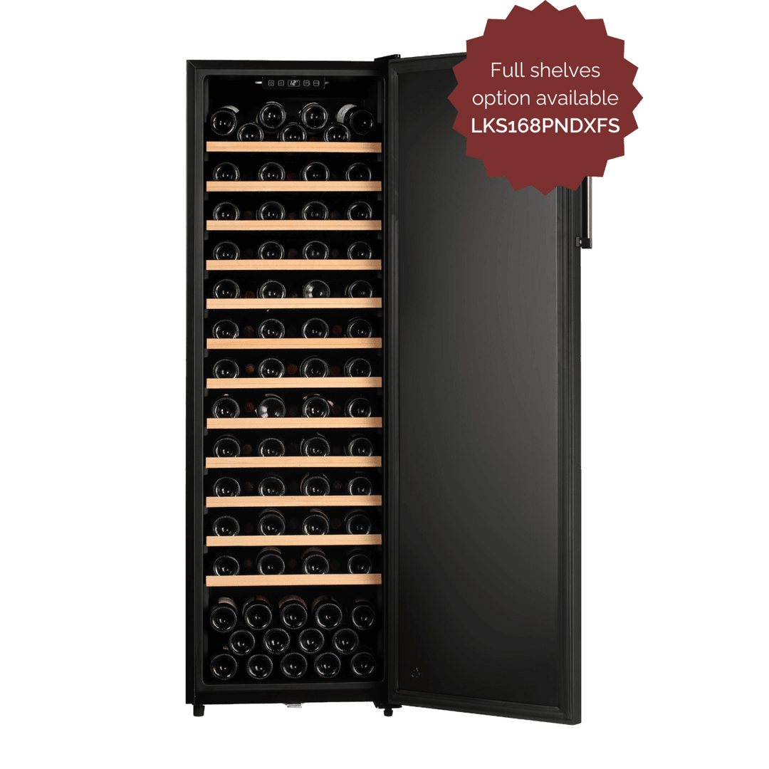PRODUCT: LECAVIST Wine Cellar - 168 Bottle - Single Zone - Freestanding - Black (LKV168PNDX) - Freestanding - LeCavist Wine Cabinets