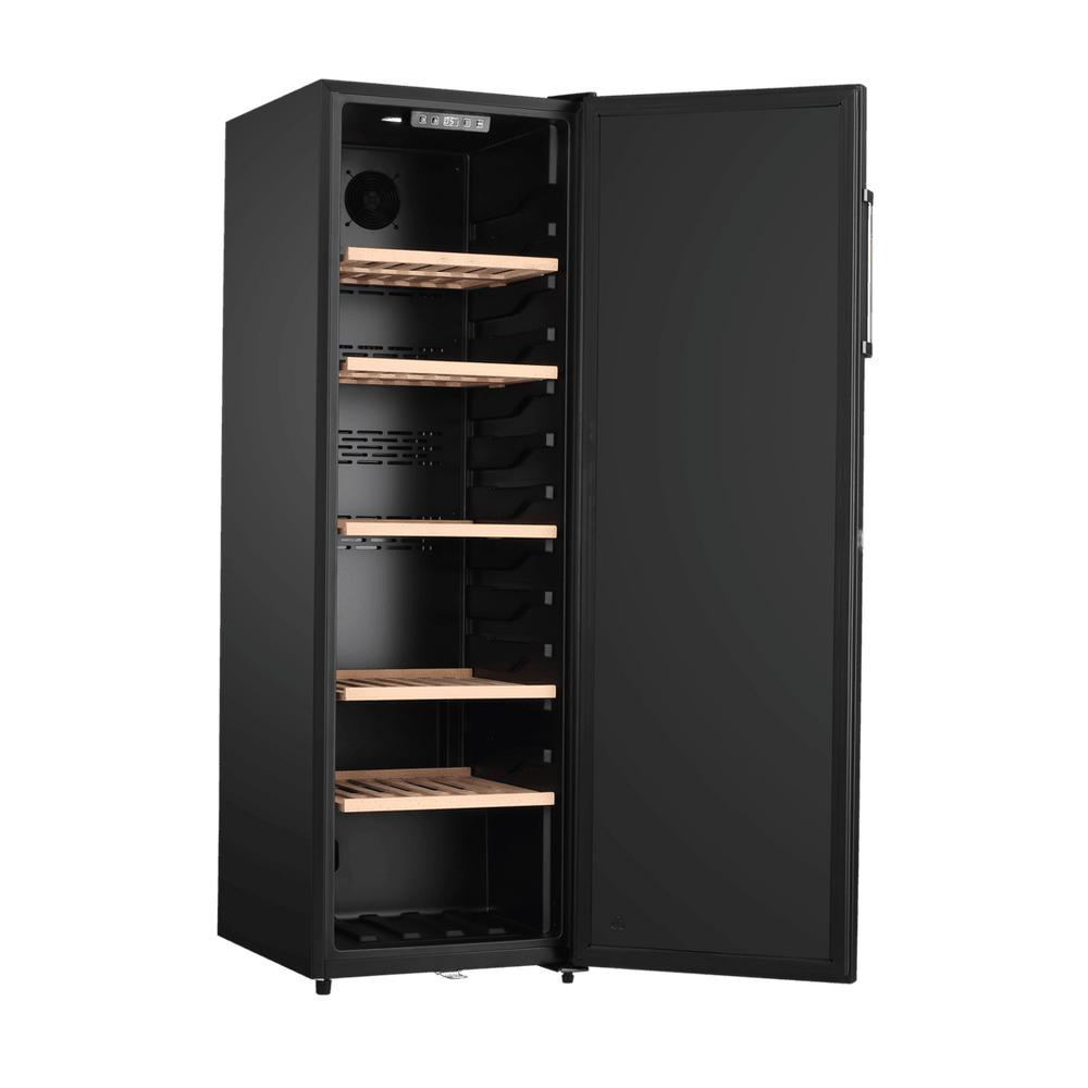 PRODUCT: LECAVIST Wine Cellar - 168 Bottle - Single Zone - Freestanding - Black (LKV168PNDX) - Freestanding - LeCavist Wine Cabinets
