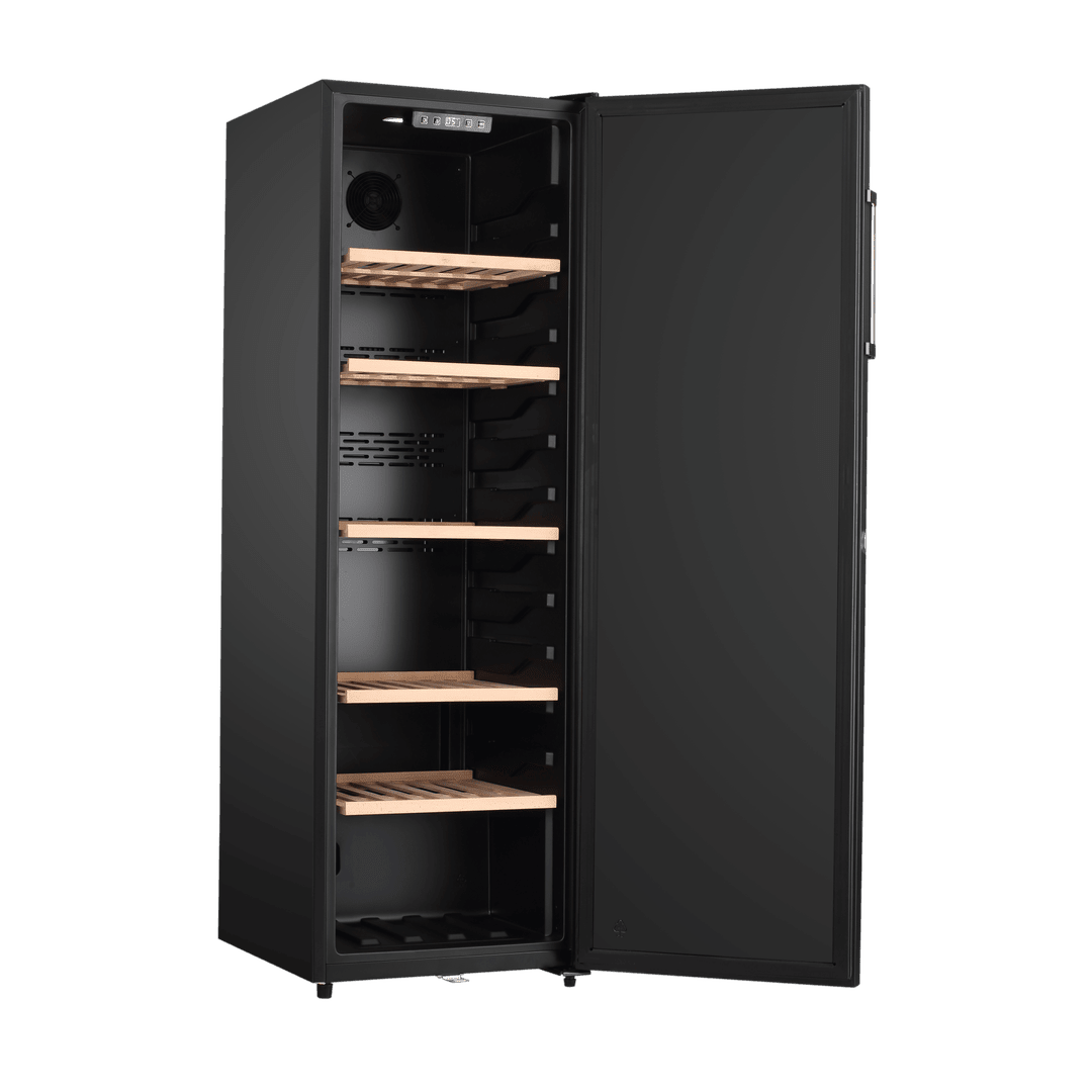 PRODUCT: LECAVIST Wine Cellar - 168 Bottle - Single Zone - Freestanding - Black (LKV168PNDX) - Freestanding - LeCavist Wine Cabinets