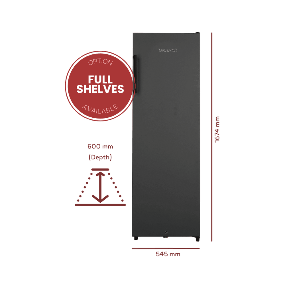 PRODUCT: LECAVIST Wine Cellar - 168 Bottle - Single Zone - Freestanding - Black (LKV168PNDX) - Freestanding - LeCavist Wine Cabinets