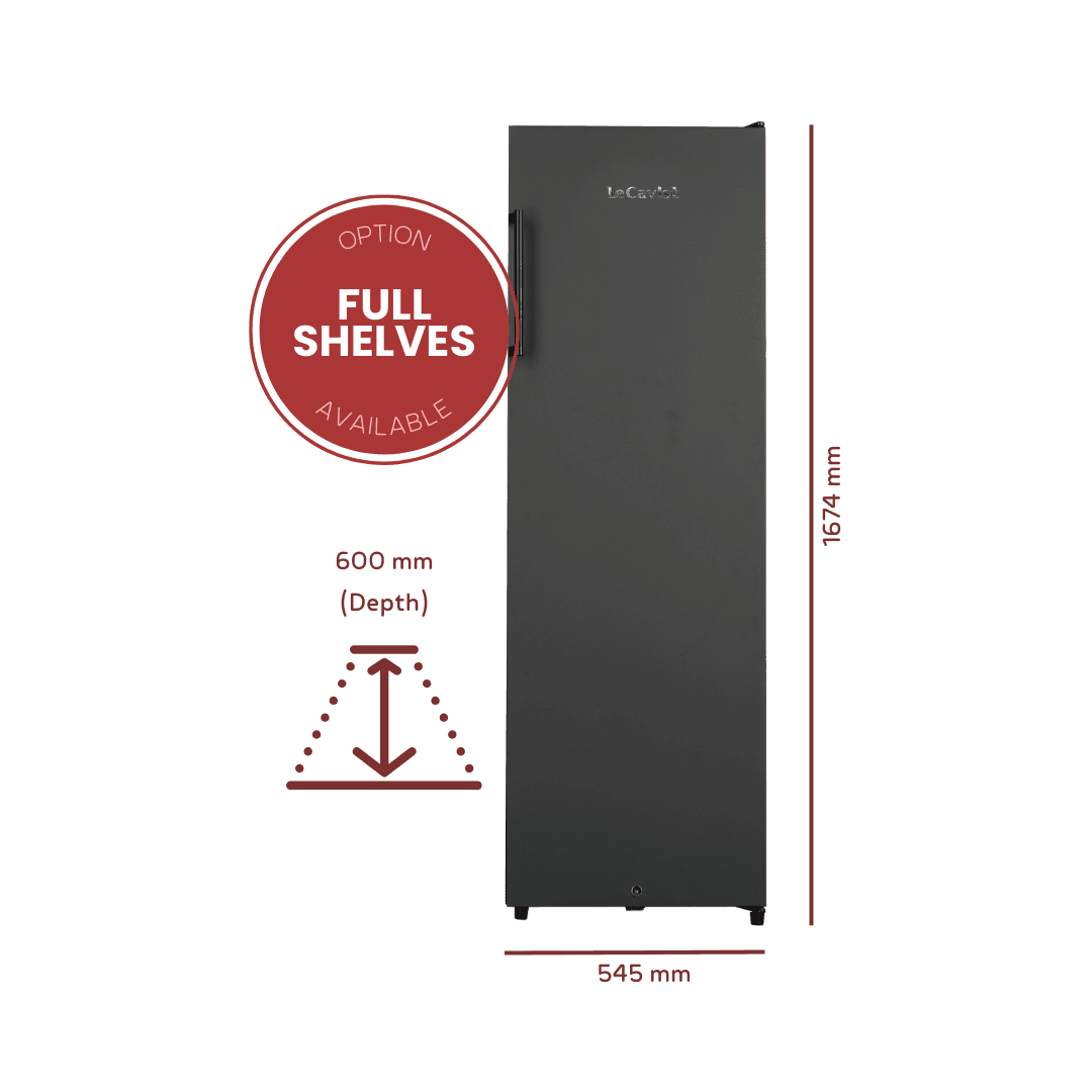 PRODUCT: LECAVIST Wine Cellar - 168 Bottle - Single Zone - Freestanding - Black (LKV168PNDX) - Freestanding - LeCavist Wine Cabinets