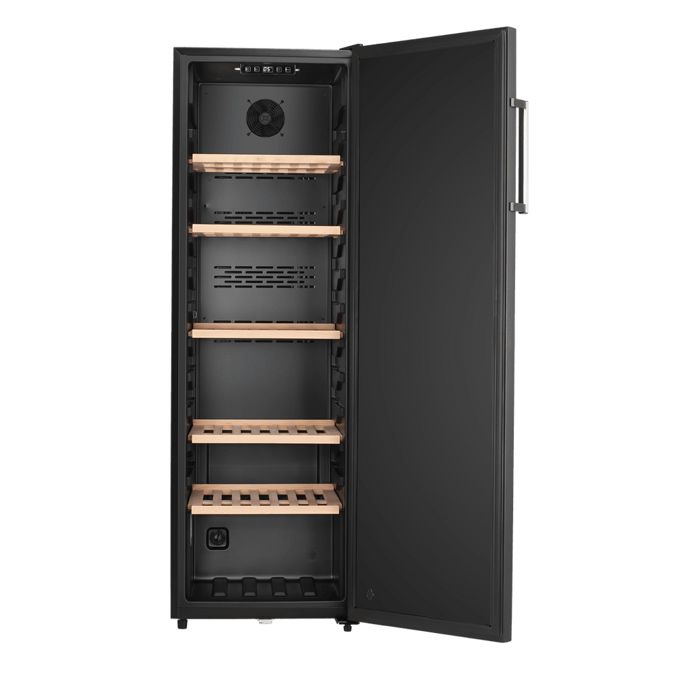PRODUCT: LECAVIST Wine Cellar - 168 Bottle - Single Zone - Freestanding - Black (LKV168PNDX) - Freestanding - LeCavist Wine Cabinets