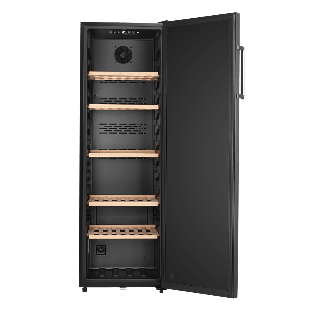 PRODUCT: LECAVIST Wine Cellar - 168 Bottle - Single Zone - Freestanding - Black (LKV168PNDX) - Freestanding - LeCavist Wine Cabinets