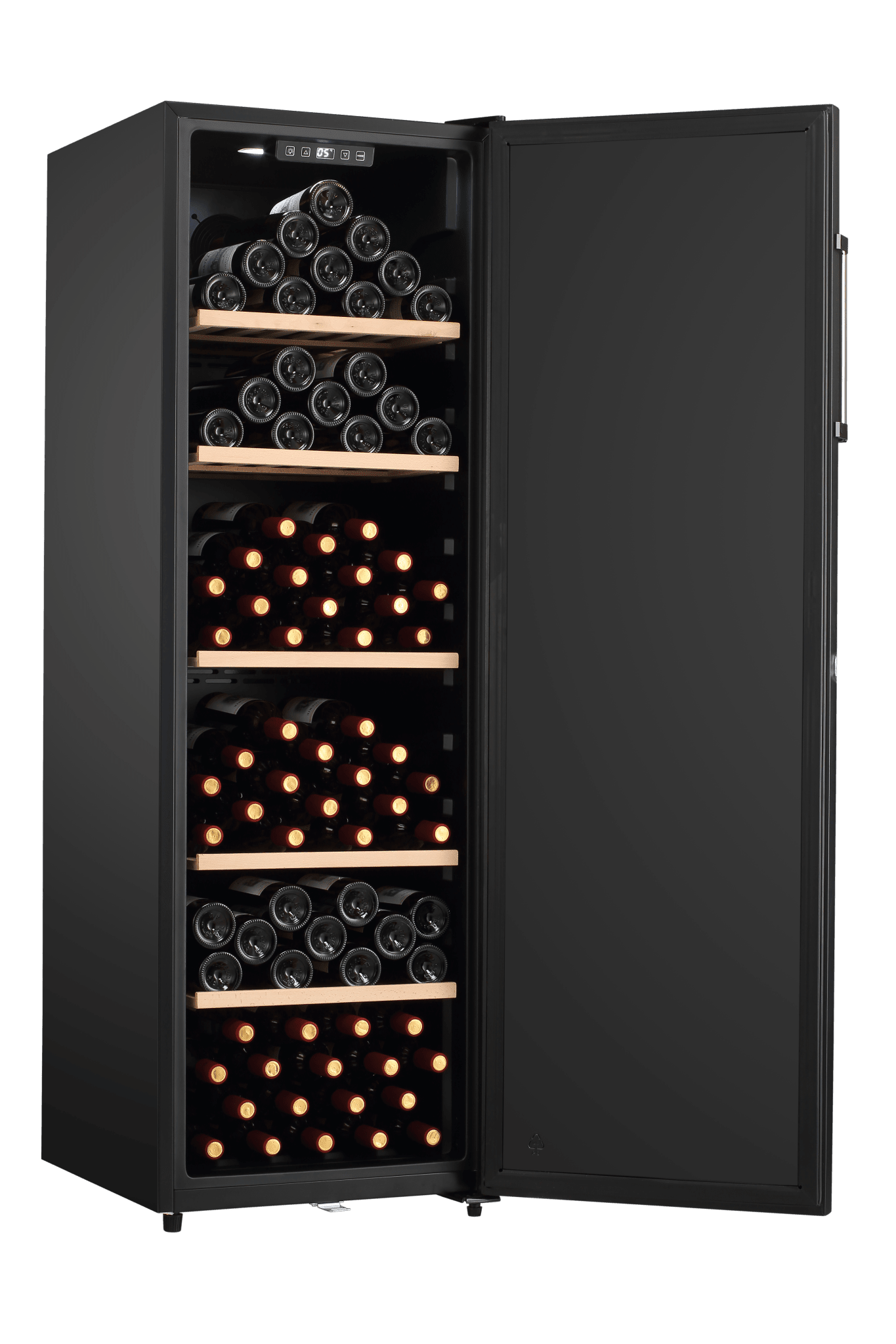 LECAVIST Wine Cellar - 168 Bottle - Single Zone - Freestanding - Black (LKV168PNDX) - Freestanding - Lecavist Wine Cabinets