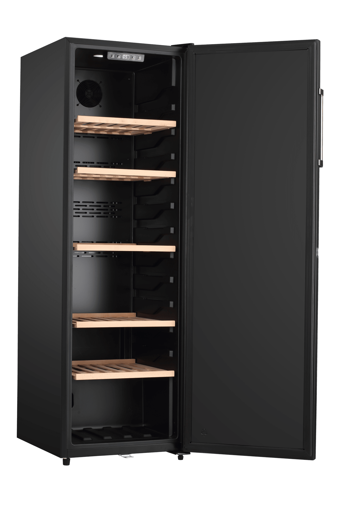 LECAVIST Wine Cellar - 168 Bottle - Single Zone - Freestanding - Black (LKV168PNDX) - Freestanding - Lecavist Wine Cabinets