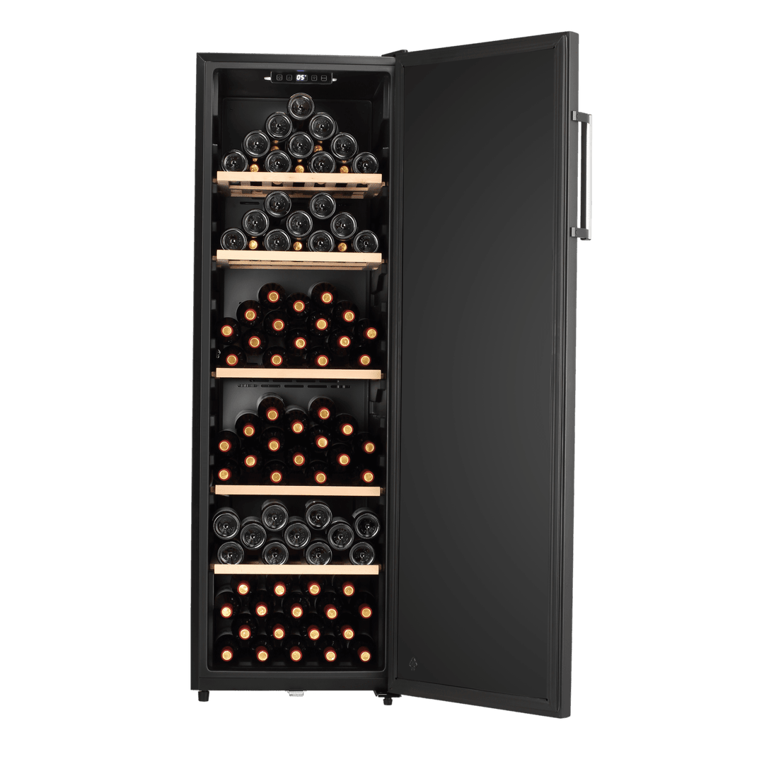 PRODUCT: LECAVIST Wine Cellar - 168 Bottle - Single Zone - Freestanding - Black (LKV168PNDX) - Freestanding - LeCavist Wine Cabinets