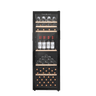 LECAVIST - 168 Bottle - Single Zone - Black Wine Cabinet - Wine Cabinet (LEK168PV)