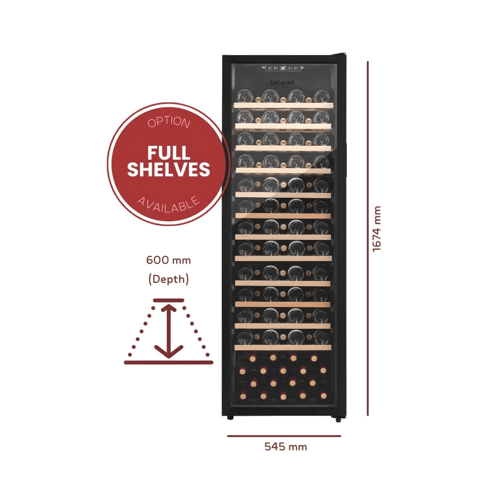 PRODUCT: LECAVIST 168 Bottle Wine Cabinet LEK168PV