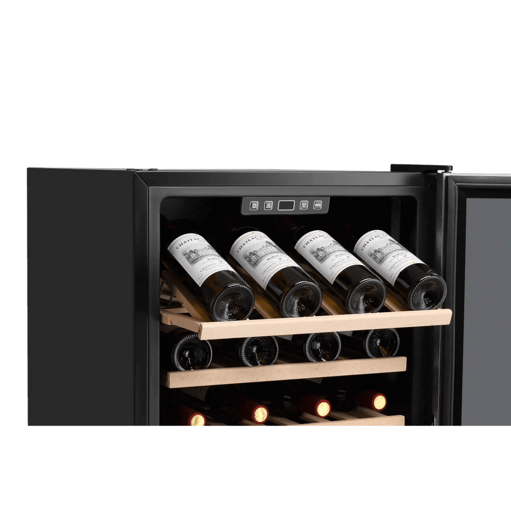 INSIDE: LECAVIST Wine Cabinet - 168 Bottle - Single Zone - Freestanding - Black (LEK168PV) PRE-ORDER - Freestanding - LeCavist Wine Cabinets