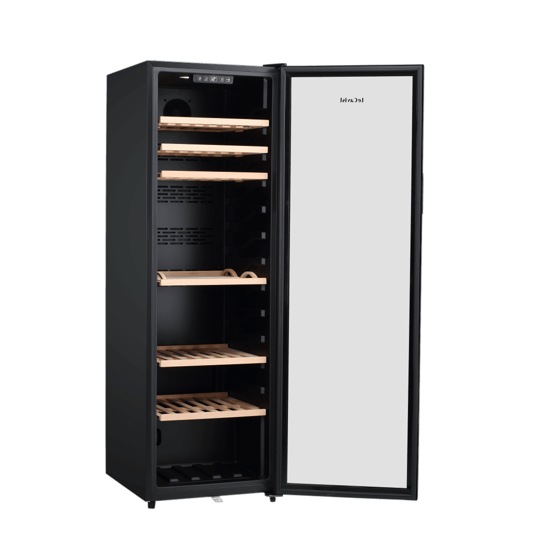 PRODUCT: LECAVIST Wine Cabinet - 168 Bottle - Single Zone - Freestanding - Black (LEK168PV) PRE-ORDER - Freestanding - LeCavist Wine Cabinets